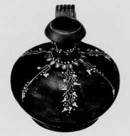 GUTTUS (TEANO WARE, BLACK GLAZE)