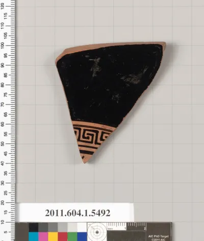 Terracotta fragment of a kylix (drinking cup)