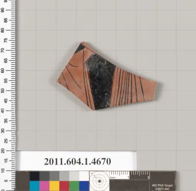 Terracotta fragment of a kylix (drinking cup)
