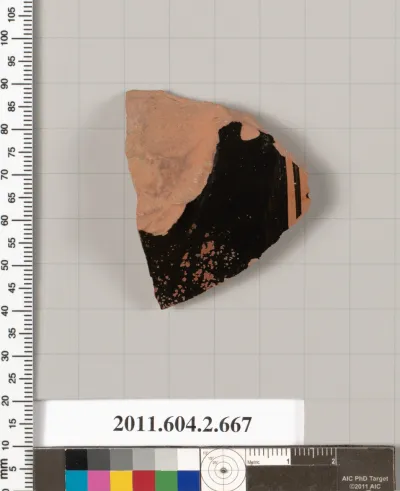 Terracotta fragment of a column-krater (bowl for mixing wine and water)