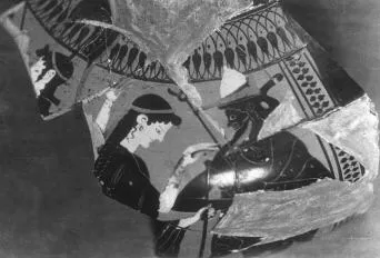 HYDRIA, FRAGMENT (ATHENIAN, BLACK-FIGURE)