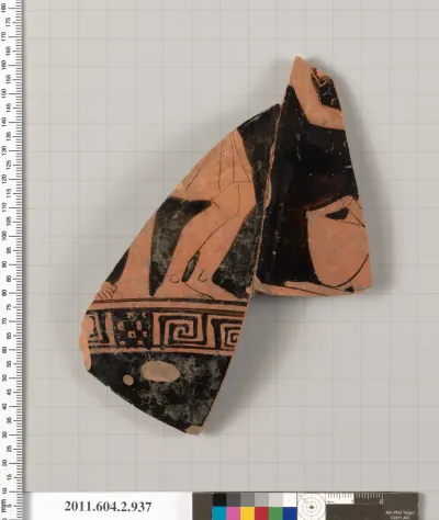 Terracotta fragment of a bell-krater (bowl for mixing wine and water)