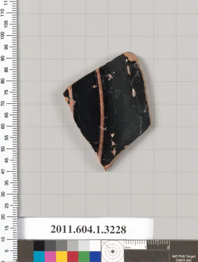 Terracotta fragment of a kylix (drinking cup)