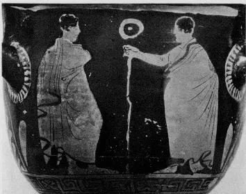 KRATER, BELL (SOUTH ITALIAN, APULIAN, RED-FIGURE)