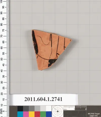 Terracotta fragment of a kylix (drinking cup)