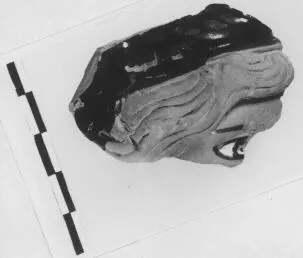 FIGURE VASE, OINOCHOE, FRAGMENT (ATHENIAN, RED-FIGURE)