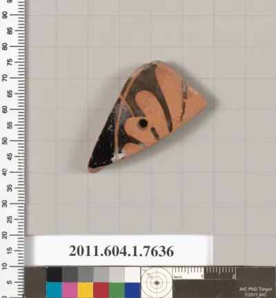 Terracotta fragment of a kylix (drinking cup)