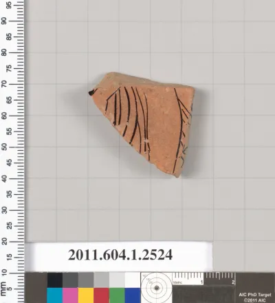 Terracotta fragment of a kylix (drinking cup)