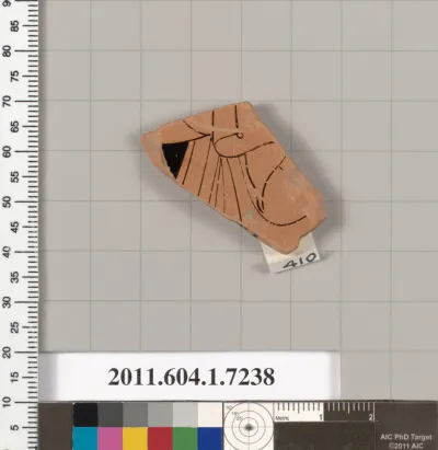 Terracotta fragment of a kylix (drinking cup)