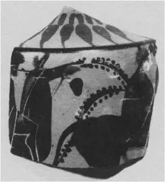 LEKYTHOS, FRAGMENT (ATHENIAN, BLACK-FIGURE)