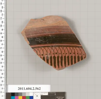 Terracotta fragment of a column-krater (bowl for mixing wine and water)