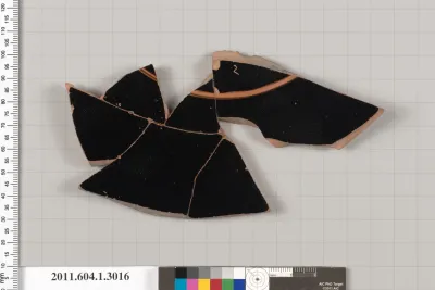 Terracotta fragment of a kylix (drinking cup)