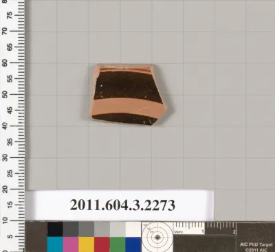 Terracotta fragment of a kylix (drinking cup)