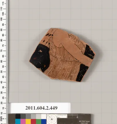 Terracotta fragment of a column-krater (bowl for mixing wine and water)