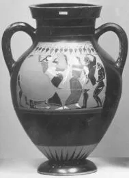 AMPHORA, BELLY, TYPE B (ATHENIAN, BLACK-FIGURE)