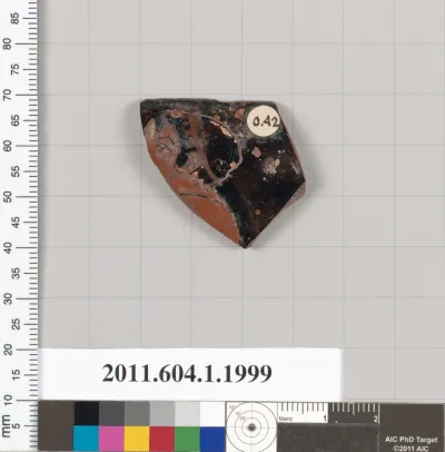 Terracotta rim fragment of a kylix (drinking cup)