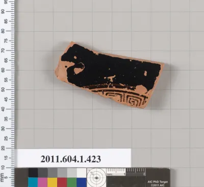 Terracotta fragment of a kylix (drinking cup)