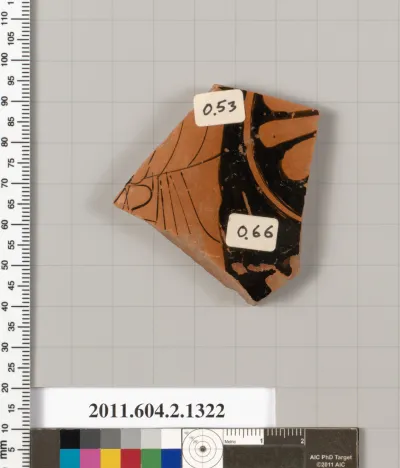 Terracotta fragment of a skyphos (deep drinking cup)