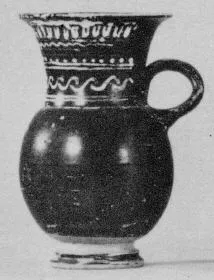 OINOCHOE (SOUTH ITALIAN, GNATHIAN, BLACK GLAZE)