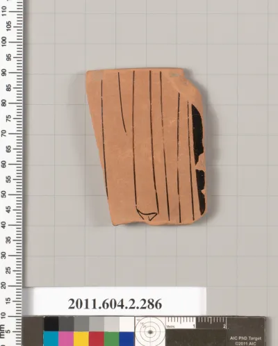 Terracotta fragment of a column-krater? (bowl for mixing wine and water)