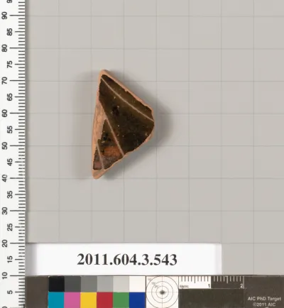 Terracotta fragment of a column-krater (bowl for mixing wine and water)