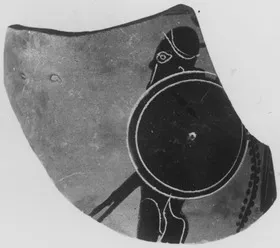 LEKYTHOS, FRAGMENT (ATHENIAN, BLACK-FIGURE)