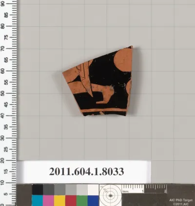 Terracotta fragment of a kylix (drinking cup)