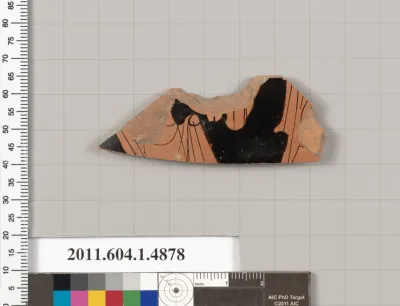 Terracotta fragment of a kylix (drinking cup)