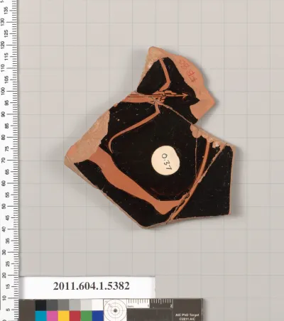 Terracotta fragment of a kylix (drinking cup)