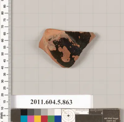 Terracotta fragment of a kylix (drinking cup)