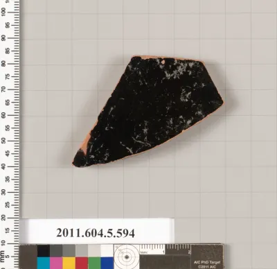 Terracotta fragment of a kylix (drinking cup)