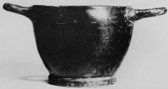 SKYPHOS (ATHENIAN, BLACK GLAZE)