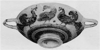 CUP (CORINTHIAN, BLACK-FIGURE)