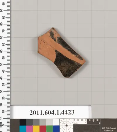 Terracotta fragment of a kylix (drinking cup)