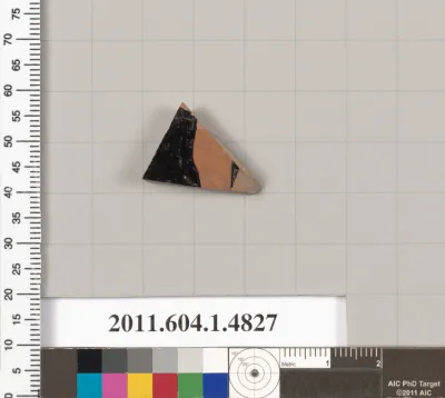 Terracotta fragment of a kylix (drinking cup)