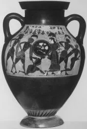 AMPHORA, BELLY, TYPE B (ATHENIAN, BLACK-FIGURE)