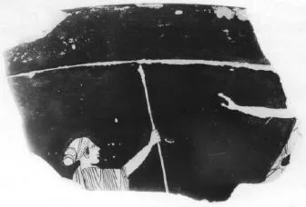 CUP, STEMLESS, FRAGMENTS (ATHENIAN, RED-FIGURE)