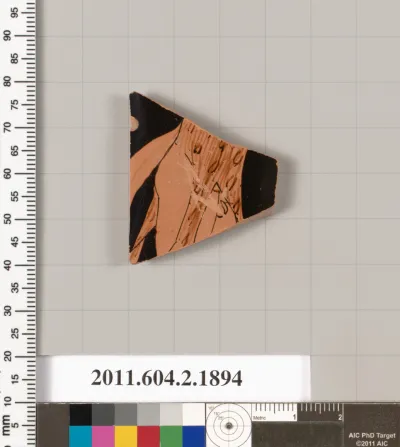 Terracotta fragment of a skyphos (deep drinking cup)