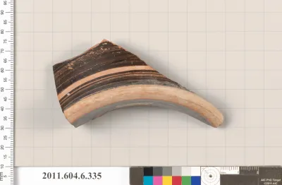 Terracotta fragment of a skyphos (deep drinking cup)