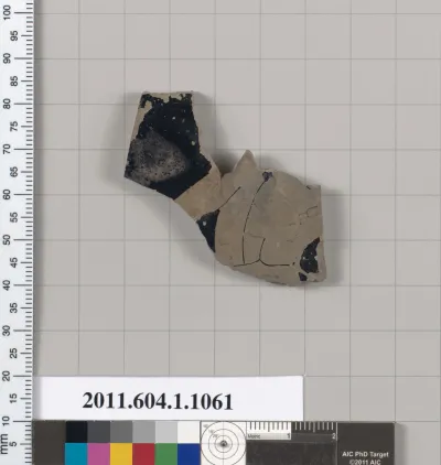 Terracotta fragment of a kylix (drinking cup)