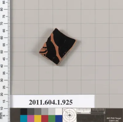 Terracotta fragment of a kylix (drinking cup)