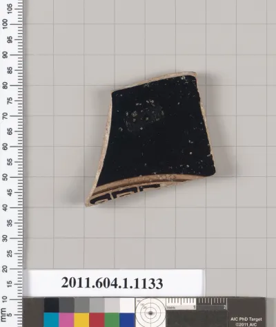 Terracotta fragment of a kylix (drinking cup)