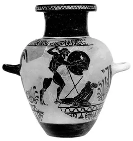 STAMNOS (ETRUSCAN, BLACK-FIGURE)