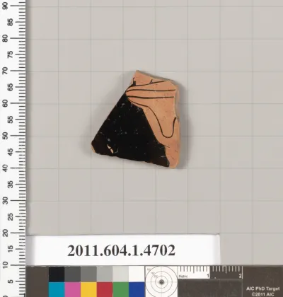 Terracotta fragment of a kylix (drinking cup)