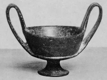 KANTHAROS (ETRUSCAN, BUCCHERO)