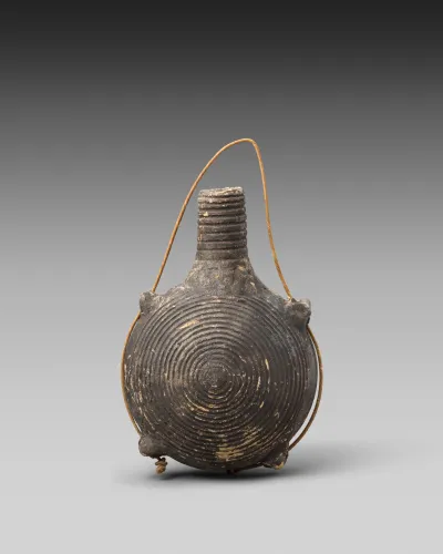 Terracotta pilgrim flask