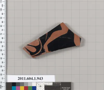 Terracotta fragment of a kylix (drinking cup)