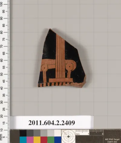 Terracotta fragment of a rhyton (vase for libations or drinking)