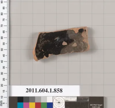 Terracotta fragment of a kylix (drinking cup)