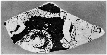 LEKANIS, FRAGMENT (ATHENIAN, RED-FIGURE)